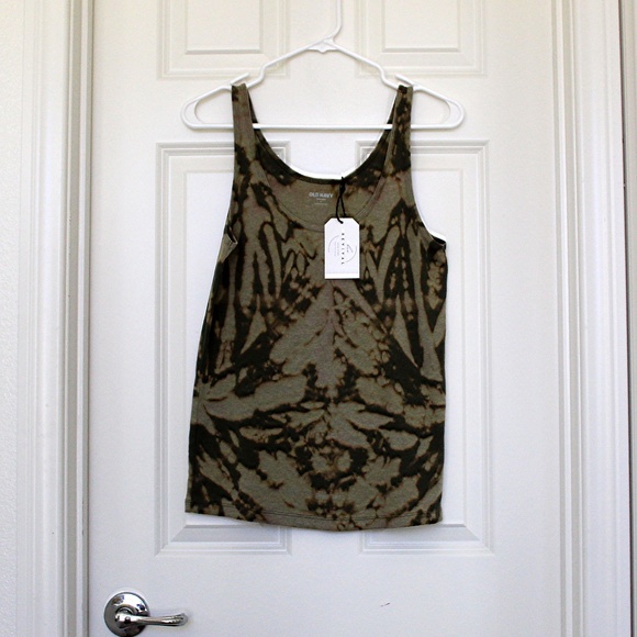 Handmade reverse tie dye ribbed knit tank top by Hue Revival - Picture 1 of 11